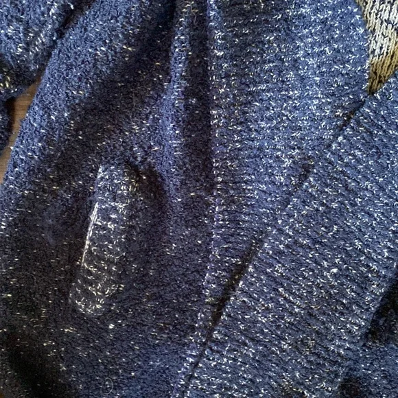 Womens sweater cardigan blue chunky warm thick eminent - Picture 3 of 5